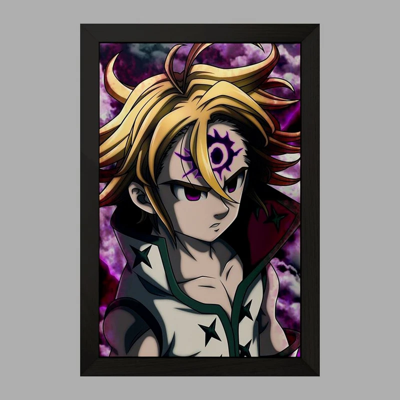 تابلو خندالو مدل ملیوداس انیمه هفت گناه کبیره  کد 17596