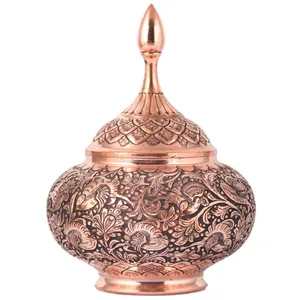 شکلات خوری قلمزنی طرح گل و مرغ گالری مثالین کد 149020