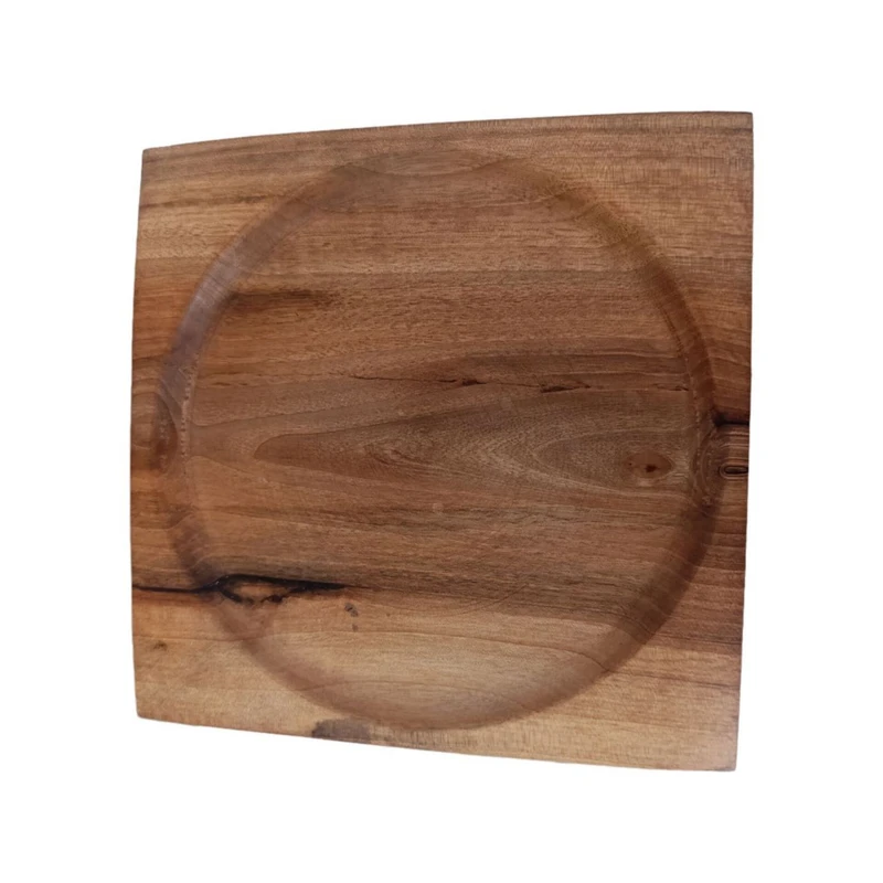 بشقاب چوبی مدل مربع Pl03