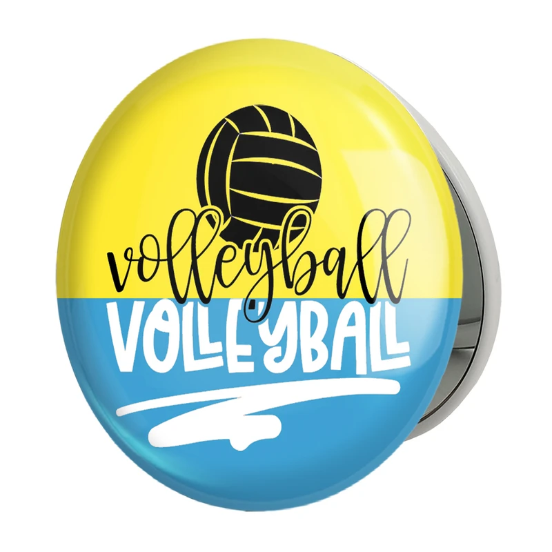 آینه جیبی خندالو طرح والیبال Volleyball مدل تاشو کد 26427 