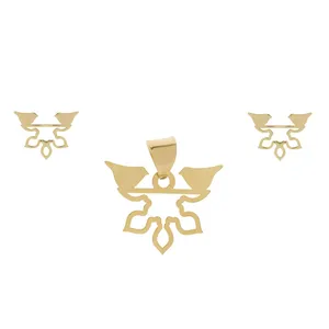 نیم ست طلا 18 عیار ماهک مدل MS0163
