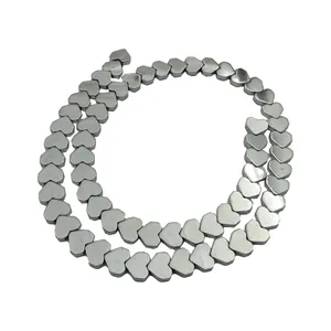 مهره دستبند مدل حدید طرح قلب کد MO1011- 8 بسته 50 عددی