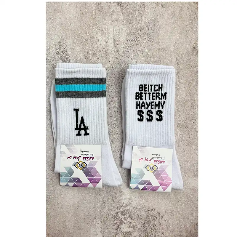 جوراب ورزشی ساق بلند مردانه تن پوش هنگامه مدل کش اسپرت بسته 2 عددی