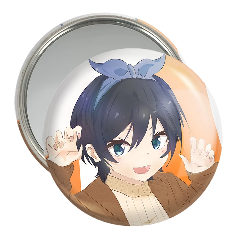 آینه جیبی خندالو مدل رکا انیمه کانوجواوکاری  کد 18239