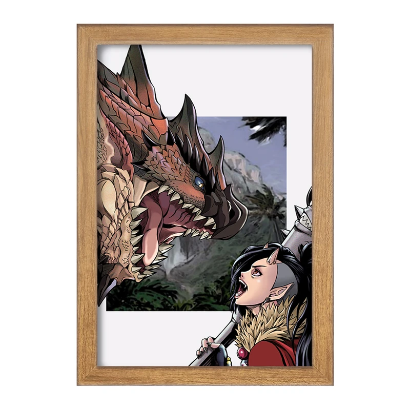 تابلو خندالو مدل بازی شکارچی هیولا (Monster Hunter) کد 33261