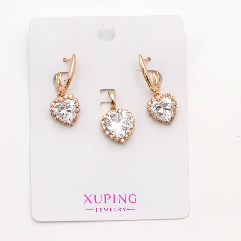 نیم ست زنانه ژوپینگ مدل قلب نگینی کد THS-103