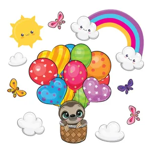 استیکر دیواری کودک تُکتم مدل بالن کد 10 مجموعه 10 عددی