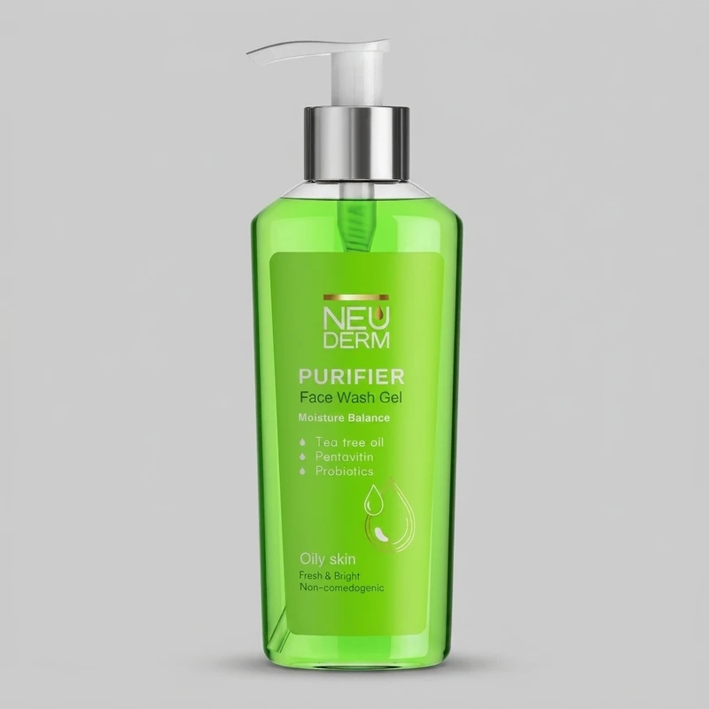 ژل شست‌وشوی صورت نئودرم مدل Gentle Purifier مناسب برای پوست چرب حجم 200 میلی‌لیتر