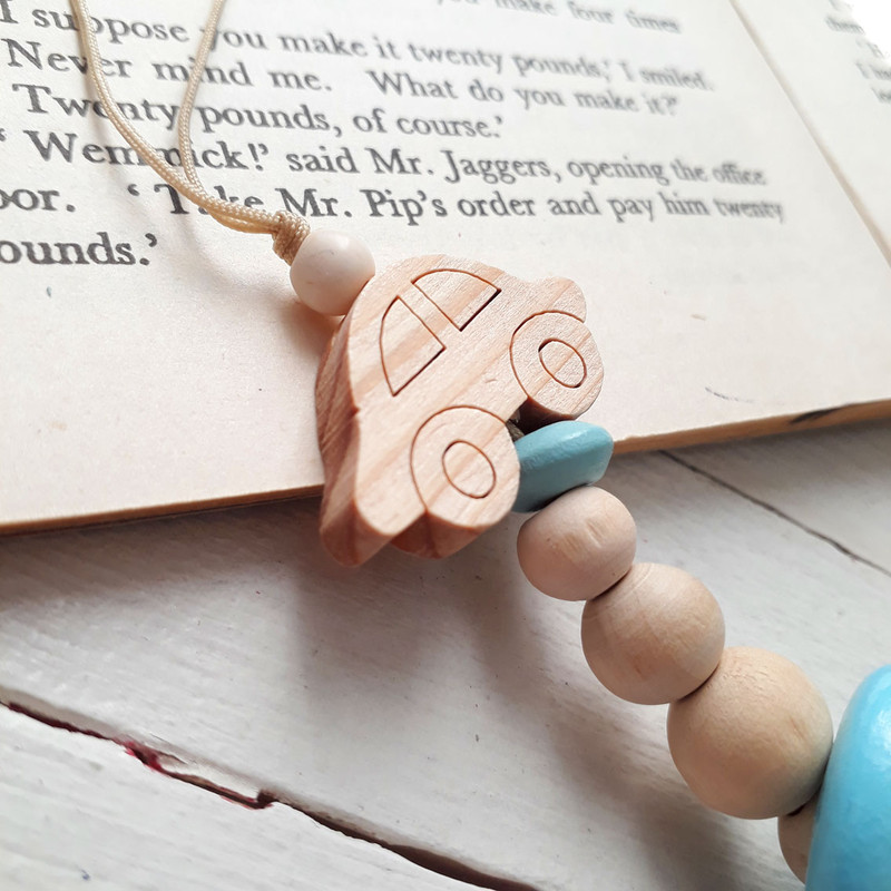 زنجیر پستانک مدل Woody Toy طرح ماشین