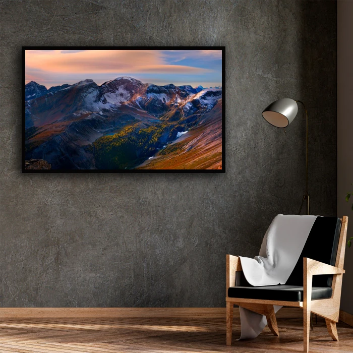 تابلو نوری بکلیت طرح منظره طبیعت کوهستانی مدل B-D1473