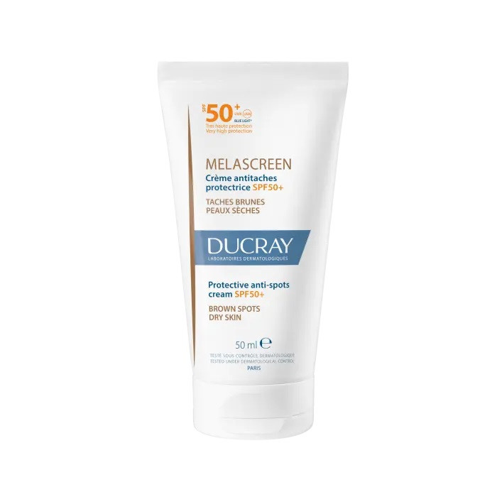 کرم ضد آفتاب بدون رنگ دوکری SPF 50 مدل ملاسکرین مناسب پوست های خشک حجم 50 میلی لیتر