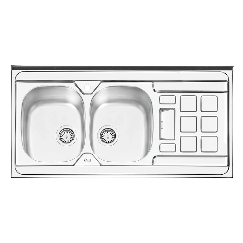 سینک ایلیا استیل مدل 1021L توکار سایز 60 × 120 سانتی متر