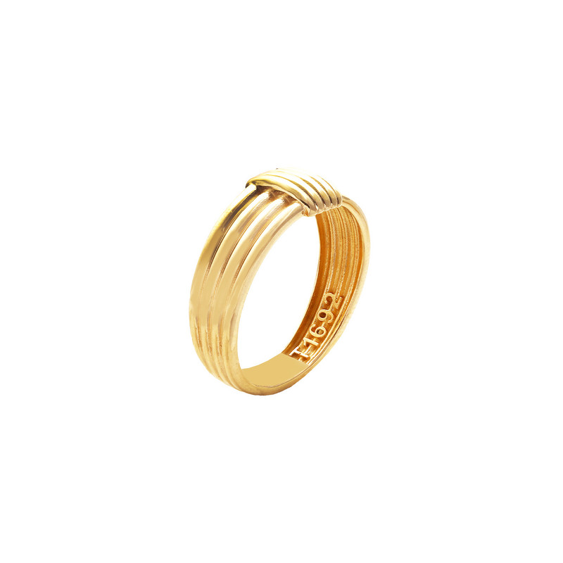 انگشتر طلا 18 عیار زنانه الی گالری مدل فلور سایز 55