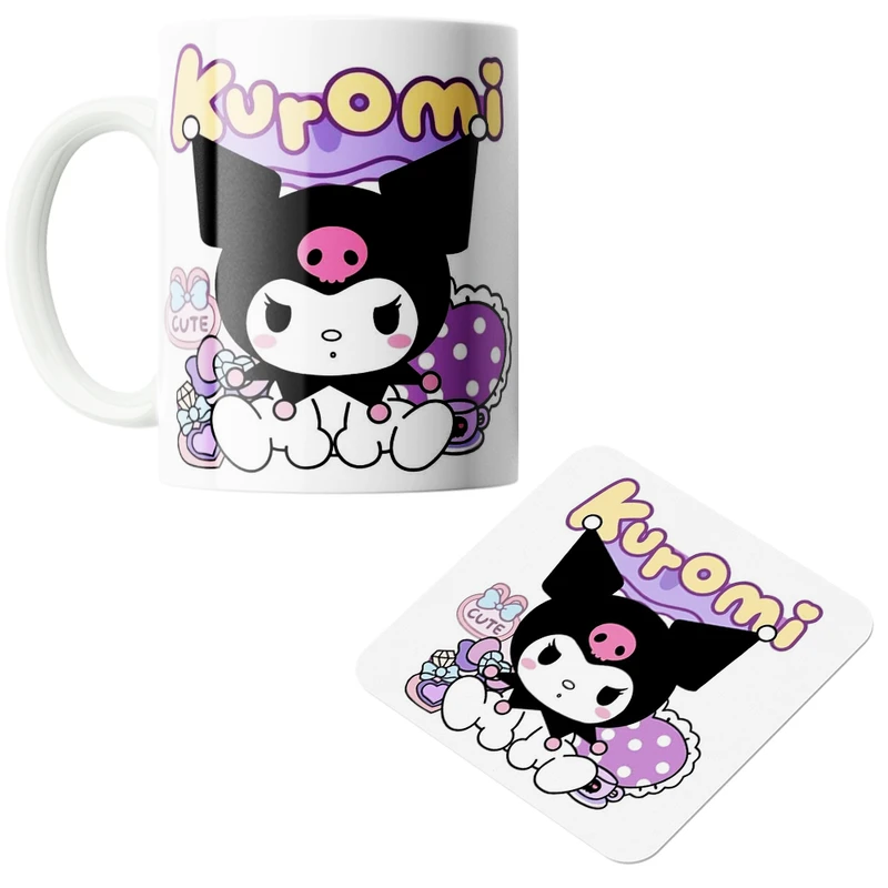 ماگ پاد آفرین مدل کرومی کد z46 به همراه زیر لیوانی