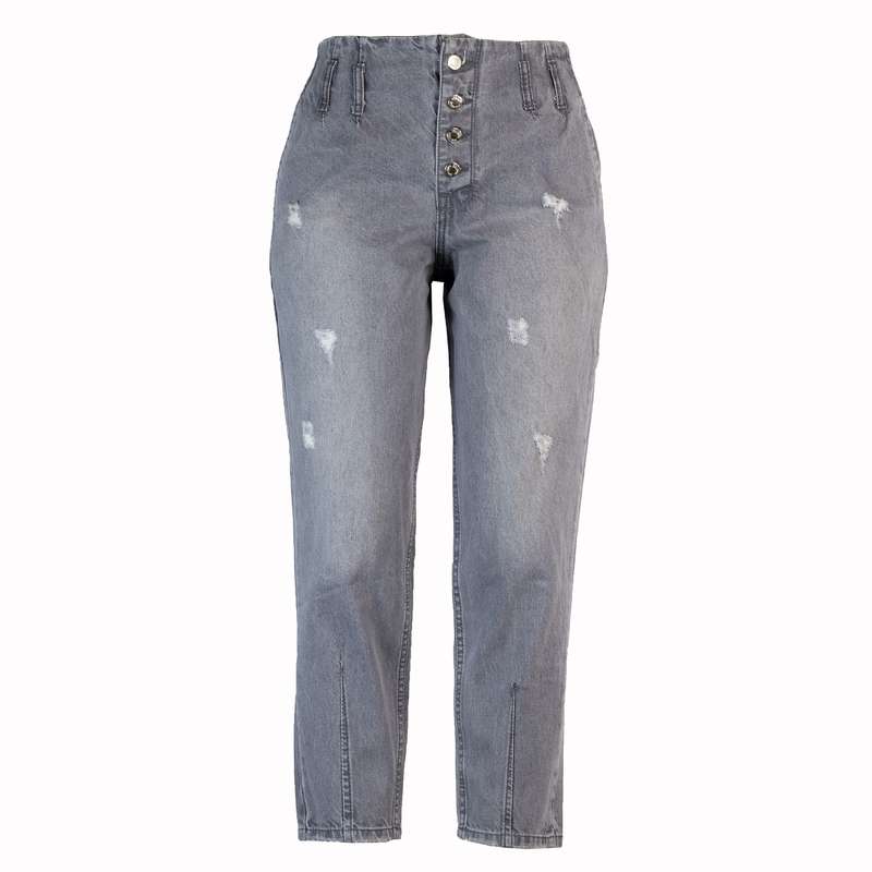 شلوار جین زنانه مدل مام استایل JMS004