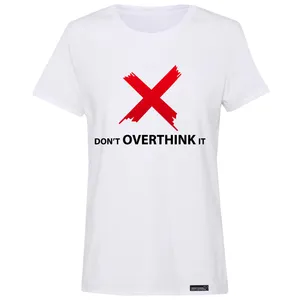 تی شرت آستین کوتاه زنانه 27 مدل Don’t Overthink It کد MH976