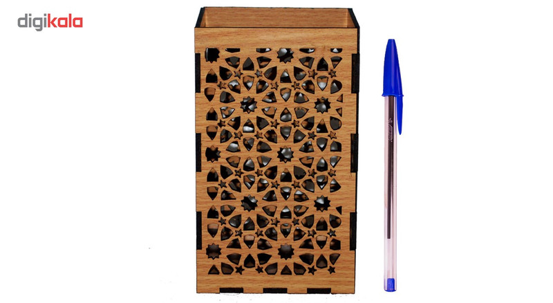 جا شمعی گالری چوب و کمان مدل اسلیمی1