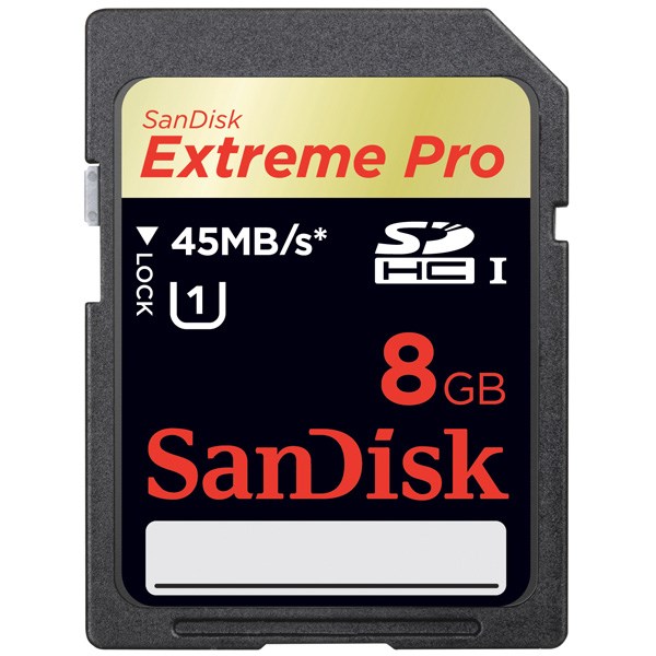 کارت حافظه ی SDHC سن دیسک Extreme Pro 300X با ظرفیت 8 گیگابایت