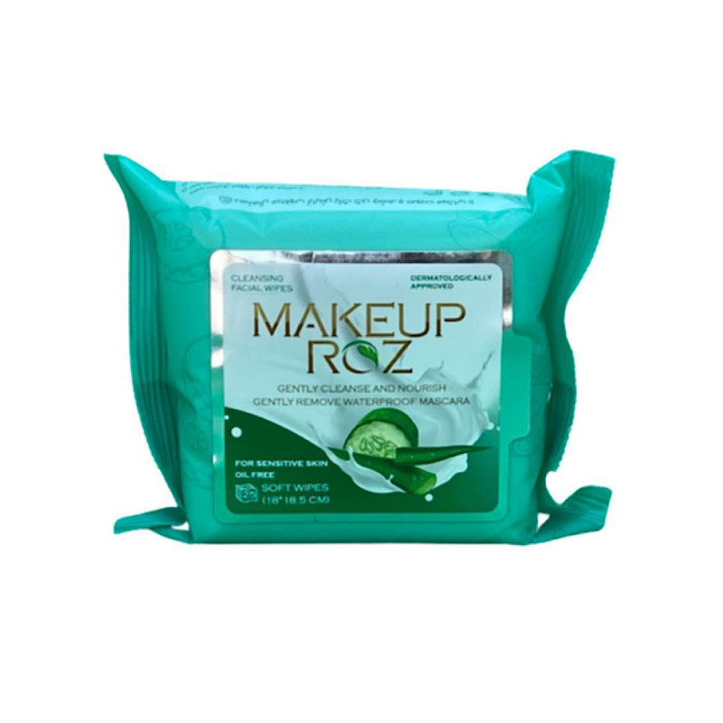 دستمال مرطوب پاک کننده آرایش میکاپ رز مدل a2 بسته 25 عددی دستمال مرطوب پاک کننده آرایش میکاپ رز مدل a2 بسته 25 عددی