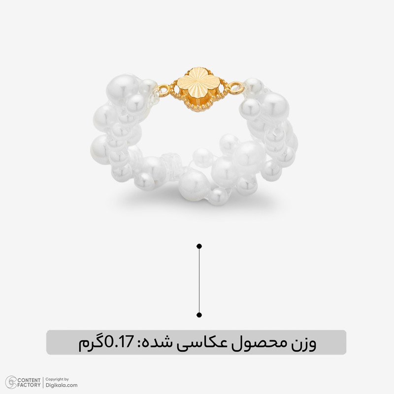 انگشتر طلا 18 عیار زنانه گالری طلای مهرسین مدل em1