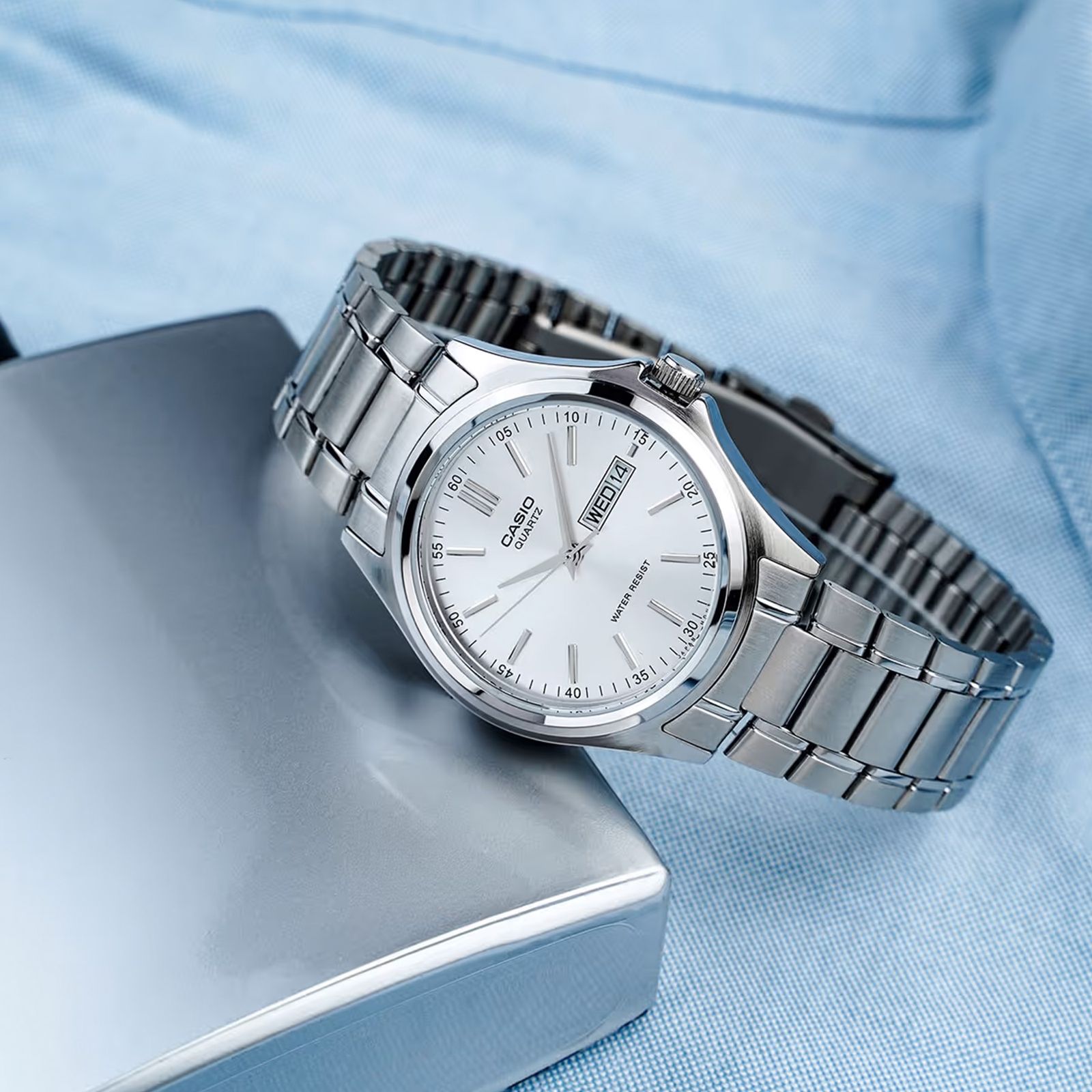 ساعت مچی عقربه ای مردانه کاسیو مدل MTP-1239D-7ADF - - 14