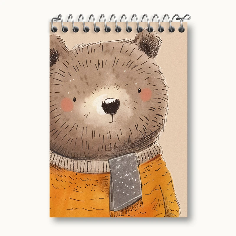 دفتر یادداشت 50 برگ خندالو طرح خرس بانمک کد N5817