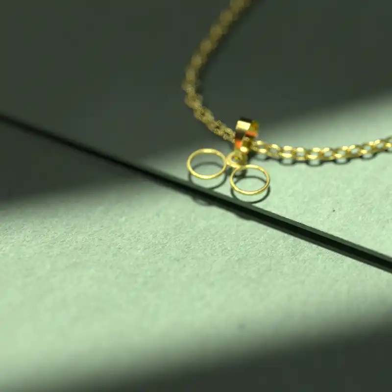 گردنبند طلا 18 عیار زنانه مدوپد مدل عینک هری پاتر کد A3-1-1103