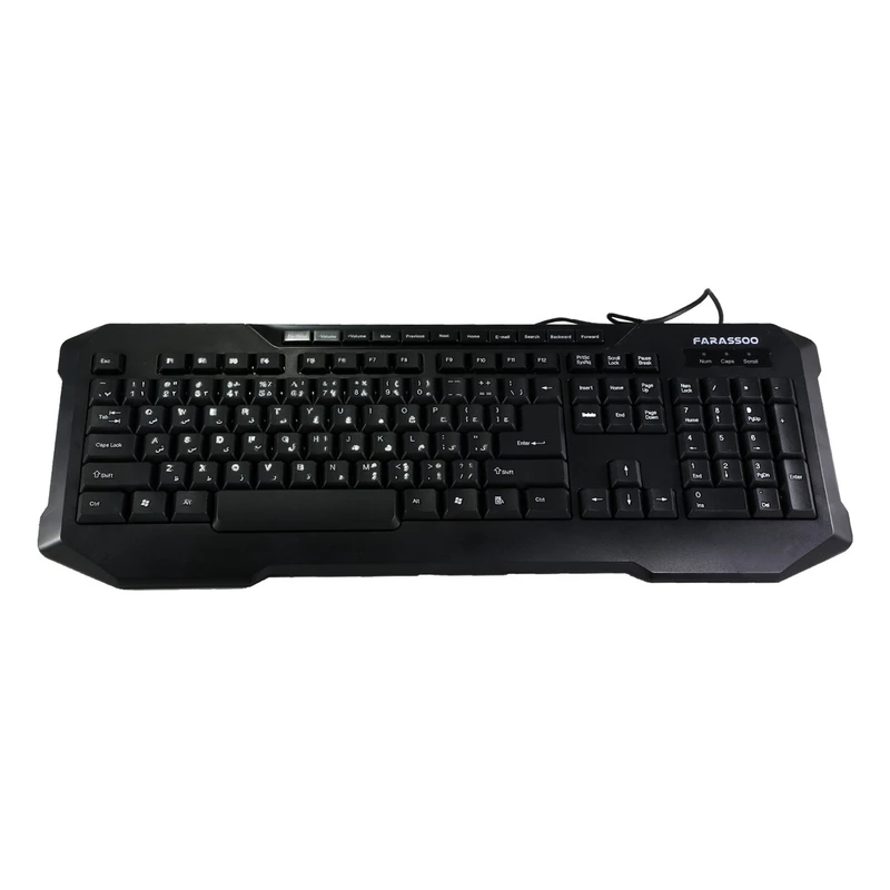 کیبورد فراسو مدل FCR-8280 USB BLACK