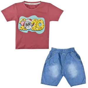 ست تیشرت و شلوارک پسرانه نیروان کد 250 -5