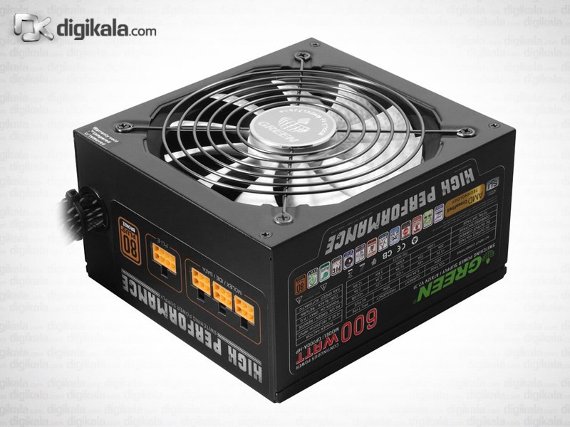 منبع تغذیه کامپیوتر گرین مدل GP600A-HP