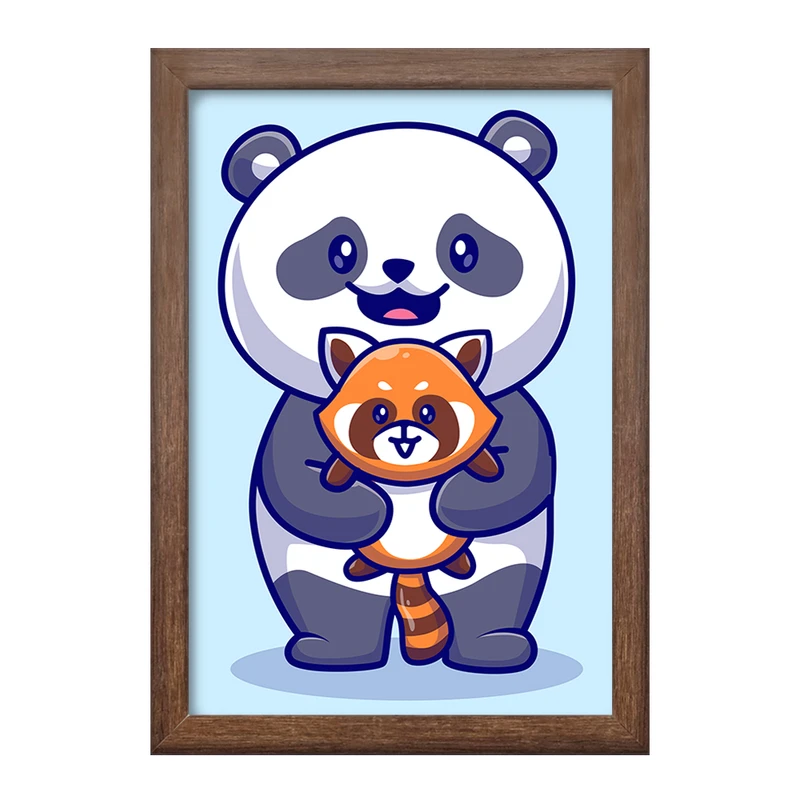 تابلو خندالو طرح حیوانات بامزه پاندا کد 29676