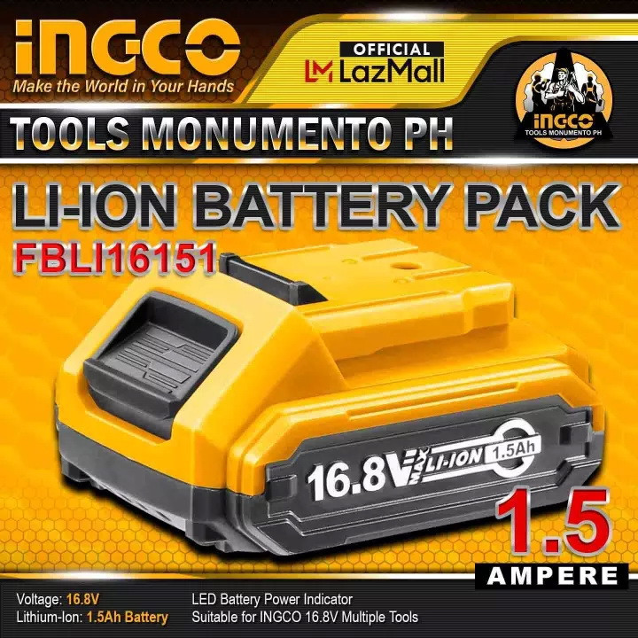 باتری شارژی 16.8 ولت 1.5 آمپر اینکو مدل FBLI16151-16.8v-1.5Ah