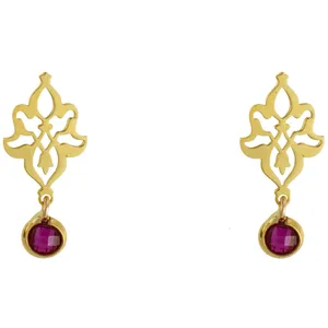 گوشواره طلا 18 عیار رزا مدل EG51