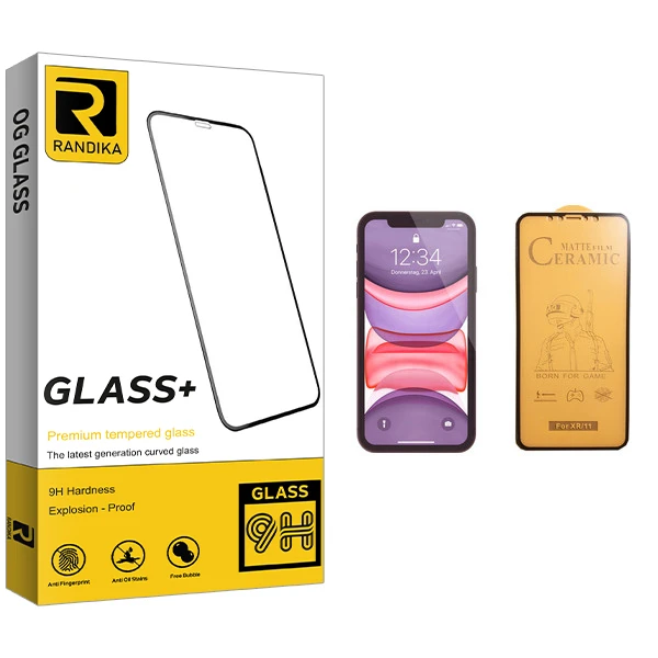 محافظ صفحه نمایش سرامیکی راندیکا مدل GLD مناسب برای گوشی موبایل اپل iPhone 11