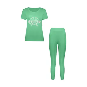 ست تی شرت و شلوار ورزشی زنانه مدل Adi-g-Gr