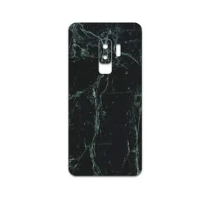 MAHOOT Graphite-Green-Marble Cover Sticker for Samsung Galaxy S9 Plus