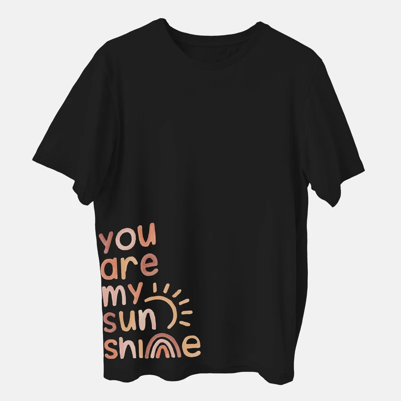 تی‌شرت آستین کوتاه مردانه باهرپوش شرق مدل عاشقانه تو خورشید شبم هستی کد z055