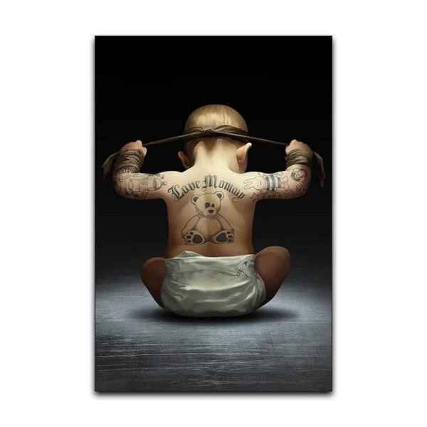 تابلو شاسی مدل گوفی مدل پسر بچه کاراته باز طرح Karate Kid کد HDB35