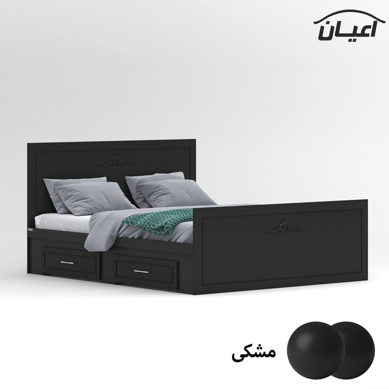 تخت خواب دونفره اعیان مدل FH402 سایز 160x200 سانتی متر