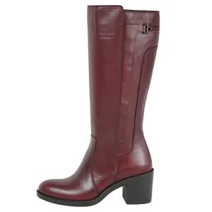 بوت پاشنه دار زنانه مدل چرمی کد 1988