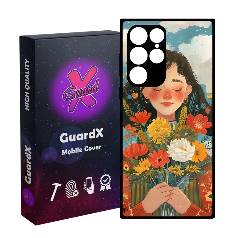 کاور گارد ایکس طرح دختر مدل  Glass10776 مناسب برای گوشی موبایل سامسونگ Galaxy S23 Ultra
