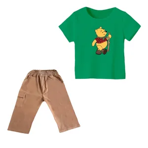 ست تی شرت و شلوارک پسرانه مدل پو کد 27