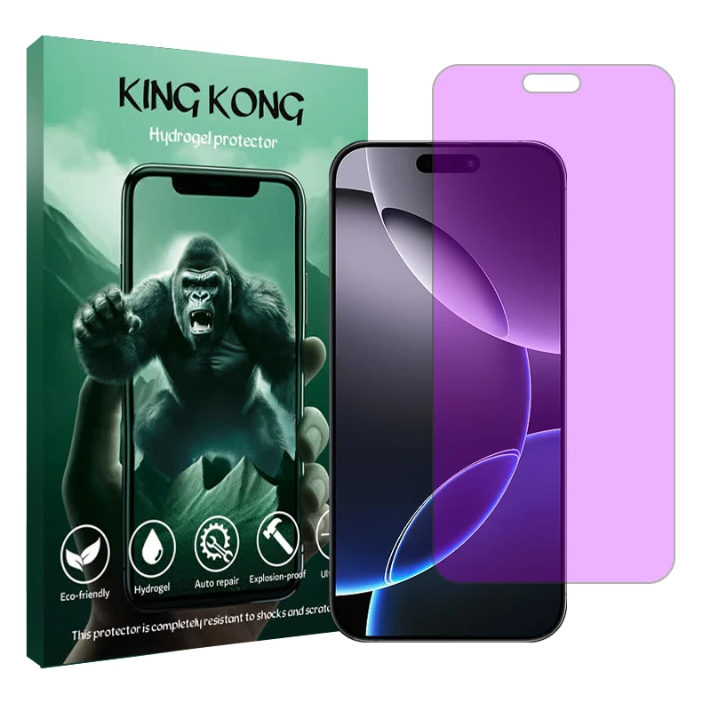محافظ صفحه نمایش آنتی پرپل کینگ کونگ مدل Tough مناسب برای گوشی موبایل اپل iPhone 16 Pro Max