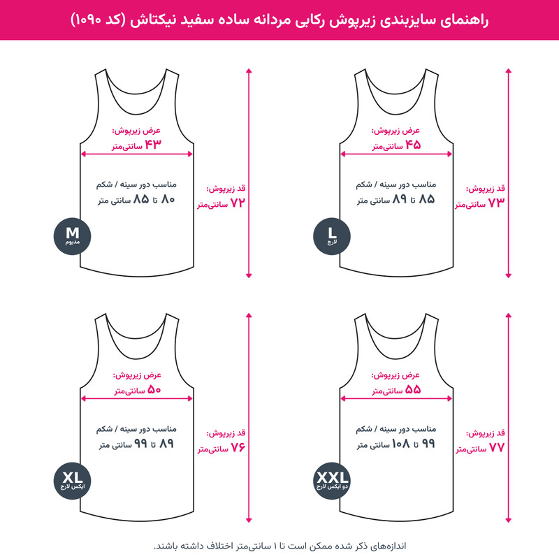 زیرپوش رکابی یقه گرد مردانه مدل زیرپوش مردانه رکابی پنبه سفید