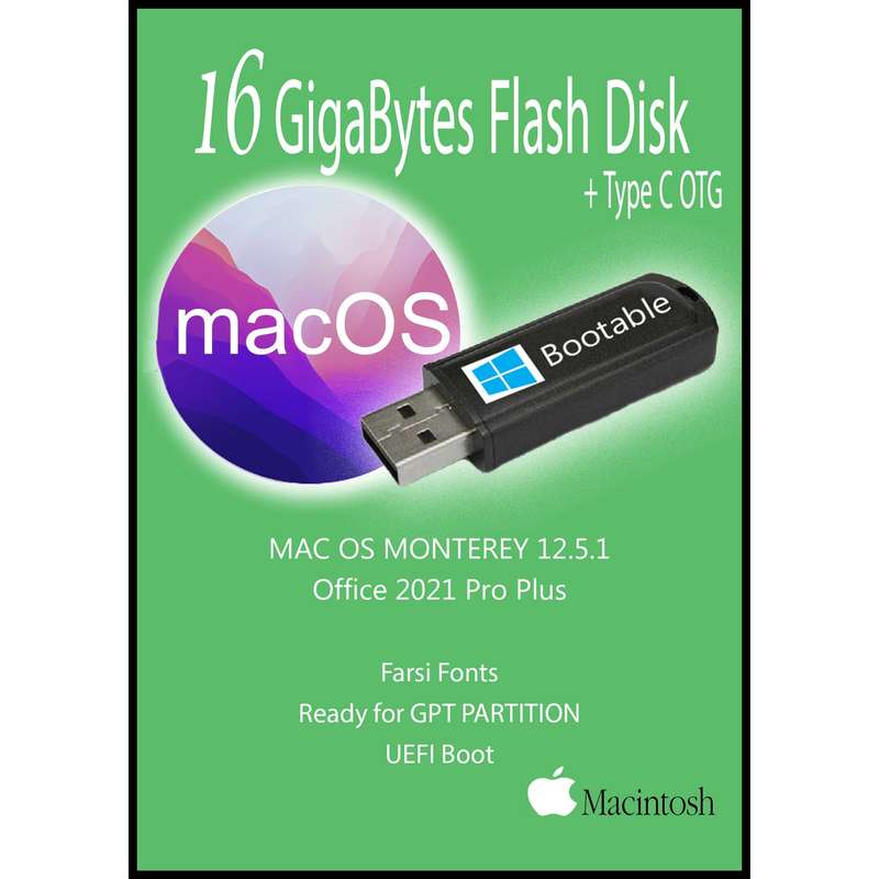 سیستم عامل Mac Os Monterey 12.5.1 - Office 2021 - Farsi Fonts نشر اپل