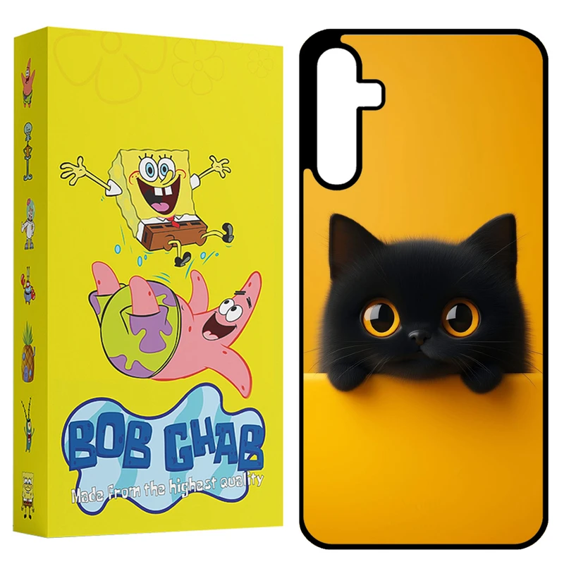 کاور باب قاب طرح گربه مدل BCPA35 مناسب برای گوشی موبایل سامسونگ Galaxy A35 5G