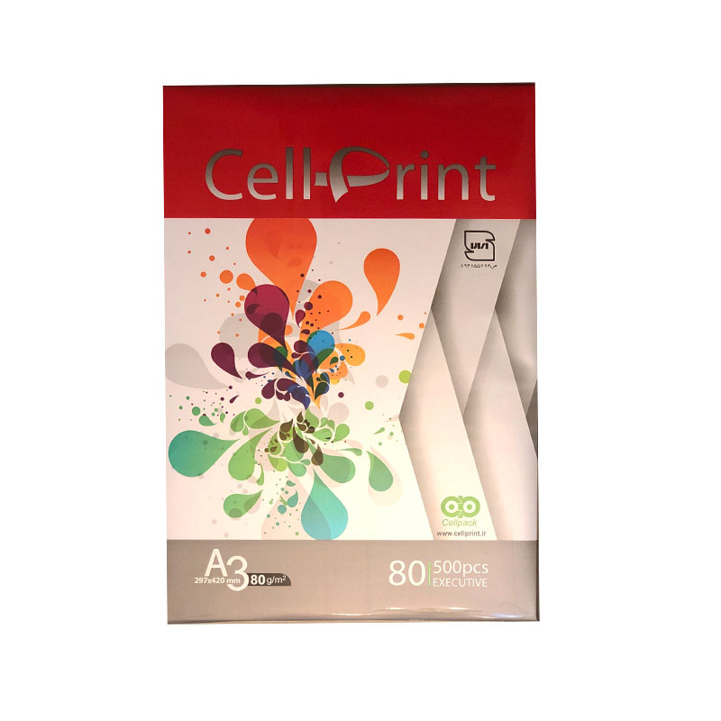 کاغذ A3 سل پرینت کد 08 بسته 500 عددی 