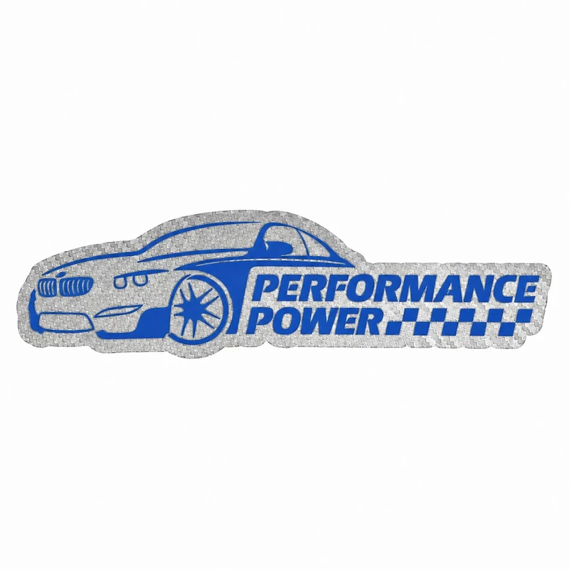 برچسب بدنه خودرو سولگی مدل شبرنگ طرح Performance Power کد M512