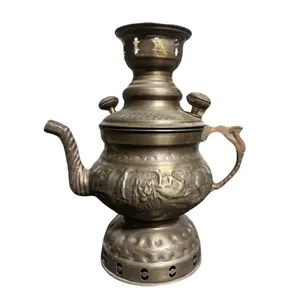 کتری ذغالی برنجی مدل یلدا