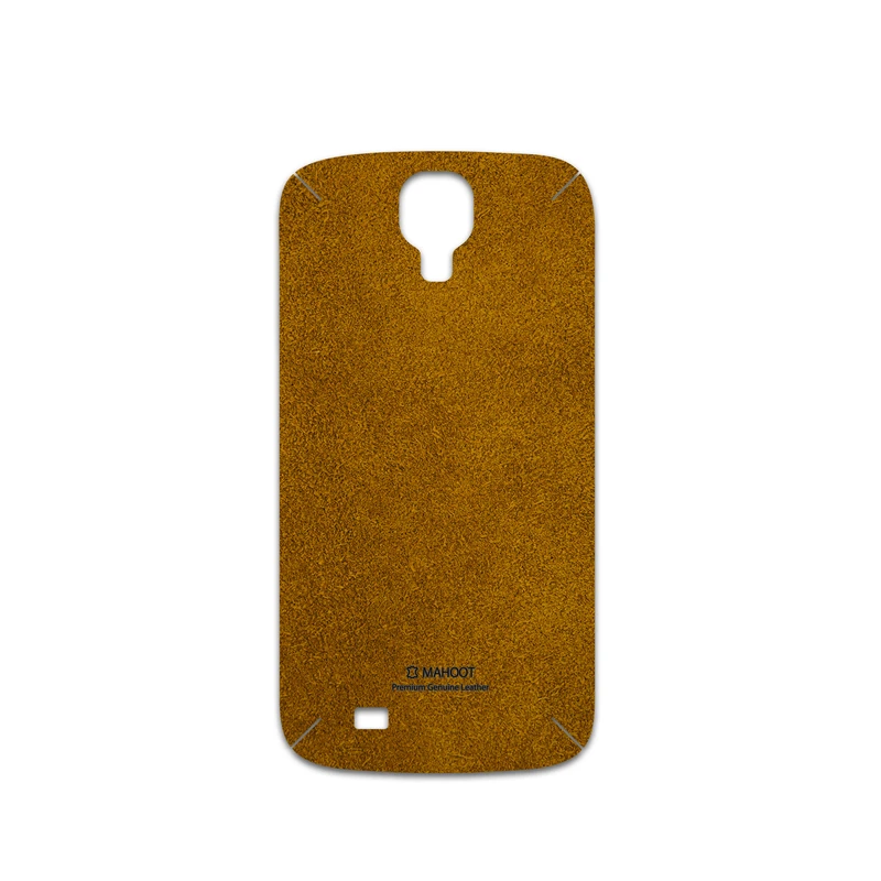 برچسب پوششی ماهوت مدل Brown-Chamois-Leather مناسب برای گوشی موبایل سامسونگ Galaxy S4